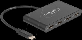 64174 USB 3.1 hub, 3 port, USB-C to 4x USB-C, PD 100 W