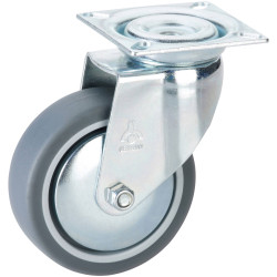 D&#xF6;rner &#x2B; helmer 770200C Swivel Wheel 75mm 50kg TPE Galvanised Steel