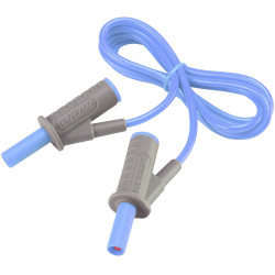 VOLTCRAFT VC8063360 Safety test lead Banana jack 4mm1.00 m; Blue; MSB-5010 A