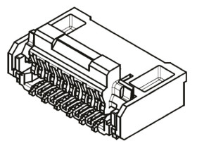Złącze FPC 41-pinowe 0.25mm Montaż powierzchniowy Żeński Molex