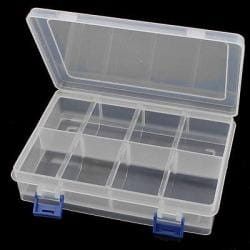 Organizer plasikowy 8 przegródek 200x135x45mm