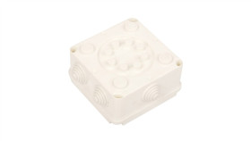 Puszka Hermetyczna N/T Pk-2 118X118x60mm Z Zaciskiem 5X4mm2 Ip55 Biała 0221-00