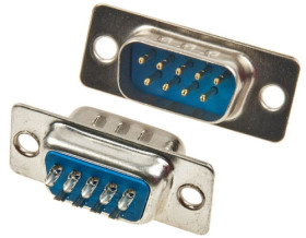 DB09M wtyk lutowany na przewód D-Sub