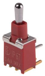 Przełącznik Wł.-wył.-wł. SPDT RS PRO Płytka drukowana długość przełącznika 6.1mm