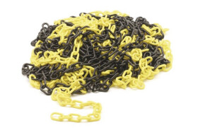 Perel GEEL/ZWARTE KETTING - 25 Meter High-Visibility Chain