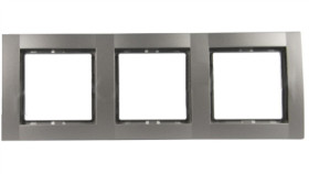Fiorena Ramka Potrójna Ral9006 Srebrny Aluminiowy 22011819
