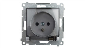 Simon 54 Gniazdo Bryzgoszczelne Z/U Ip44 Z Klapką Transparentną Bez Uszczelki...