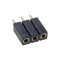 Gniazdo jednorzędowe 3pin, r.2.54, h=7mm, precyzyjne, łamane