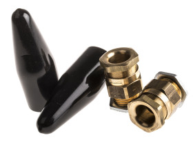 Zestaw dławnicy kablowej gwint M20 mosiężna min. średnica kabla 11mm max. średnica kabla 13.5mm +90°C IP66