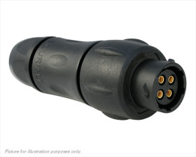 Złącze wielostykowe przemysłowe 4-pinowe Układ szeregowy Wtyczka Souriau Sunbank by Eaton