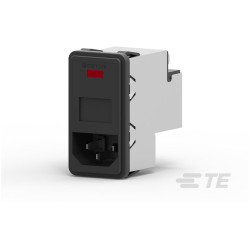 TE Connectivity PS000DS6B AC Power Entry Module 6A Dual Fuse Snap In Mount