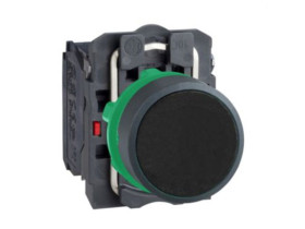 Harmony XB5 Przycisk płaski czarny z samoczynnym powrotem bez oznaczenia plastikowy XB5AA25 SCHNEIDER ELECTRIC