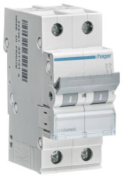 Hager MCN206 Wyłącznik automatyczny 2 styki 6 A 400 V