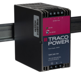 Zasilacz szyny DIN U wy 24V dc I wy 10A U we 85 → 264V ac TRACOPOWER 240W impulsowy