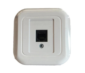 TOPAZ Gniazdo komputerowe RJ45 kat.5e krone LSA+ białe GTP-12T