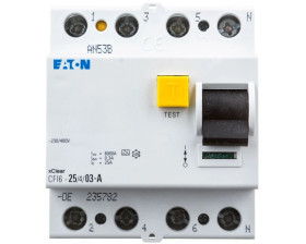 Wyłącznik różnicowoprądowy 4P 25A 0,3A typ A CFI6 25/4/03-A 235782
