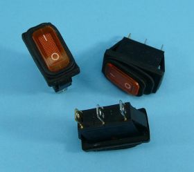 KCD3-R 16A/250V ORANGE PODŚW.ON-OFF IP65