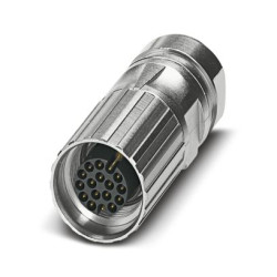 Złącze wielostykowe przemysłowe 17-pinowe M17 Montaż na kablu Wtyczka Phoenix Contact