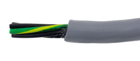 Control Cable liczba żył 5 0,5 mm² Nieekranowany Alpha Wire średnica zew 5.51mm Szary