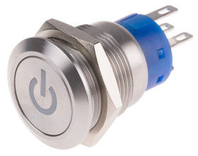 Nasadka przełącznika Zatrzaskowy SPDT średnica wycięcia 19mm, montaż panelowy RS PRO