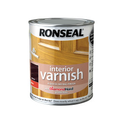 Ronseal 36853 Interior Varnish Quick Dry Gloss Walnut 750ml