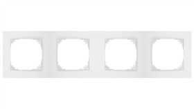Santra Ramka Poczwórna Biały 4174-00