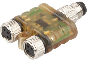 Moduł logiczny OR 10x41x26mm 10-30V DC gniazdo czujnika M8 wtyk kontrolny M8 3P IP67 VL150122