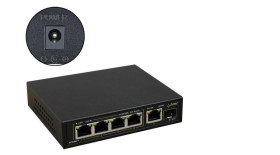 Gigabitowy switch PoE+ 6-portowy SFG64F1WP bez zasilacza do 4 kamer IP