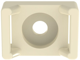 Mounting base, PA, ivory, (L x W x H) 21.9 x 50.3 x 9.4 mm, TM3S8-M69