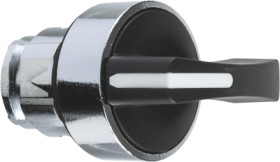 Toggle switch, unlit, groping, waistband round, front ring silver, 3 x 45°, mounting Ø 22 mm, ZB4BJ5