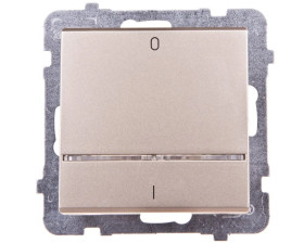 SONATA Łącznik podwójny z podświetleniem szampański złoty mat ŁP-11RS/m/39