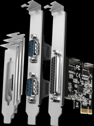 PCEA-PSN 3-port, 1x parallel, 2x serial, PCI card