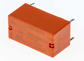 Przekaźnik mocy 24V dc SPDT TE Connectivity, montaż PCB 2725Ω Otwór przezierny