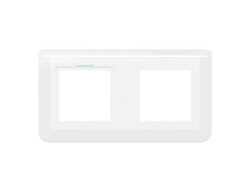 MOSAIC Ramka 2 podwójna pozioma 2x2 moduły biała antybakteryjna do uchwytu 078725L LEGRAND