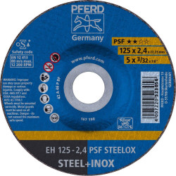 PFERD 61720326 PSF STEELOX Cutting Disc 125mm 25 pcs steel/INOX