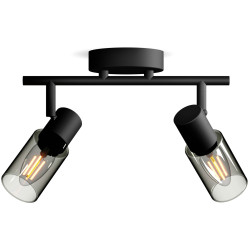 Philips 8720169299290 Palms Ceiling Floodlight E14 Black Adjustable Heads