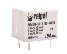 Przekaźniki miniaturowy 1P 12A 5V DC PCB RM50-3011-85-1005 2611652