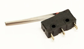 Przełącznik krańcowy z dźwignią 25mm, styk NO-NC wspólny pin