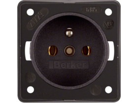 Integro Flow Gniazdo z uziemieniem brąz 961852501 HAGER