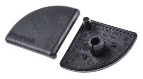 Zaślepka pasuje do rowka 10mm Czarny Zatyczka Polipropylenowe pasujący profil 40 x 40 mm