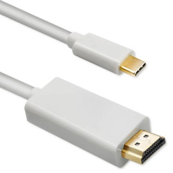 Qoltec Kabel USB 3.1 typ C męski/ HDMI A męski 4K Alternate mode 1m