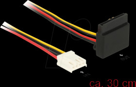 85510 Power cable SATA 15-pin latch type with angled top &gt; floppy 4-pi