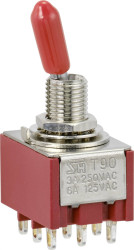 TRU COMPONENTS TC-9354008 Przełącznik kołyskowy, 3 x wł/wł, 250 V/AC, 3 A, 1 szt.