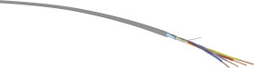 Kabel do transmisji danych VER JHSTH 4x2x0,6gr EcaT1000, 4 x 2 x 0.6 mm², 1 m, szary