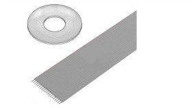 3625/20 (100Ft) Przewód: Wstążkowy 1Mm Linka Cu Nieekranowany Pvc Szary 30,5M