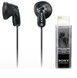 Słuchawki douszne czarne SONY