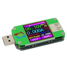 RIDEN® UM24/UM24C USB 2.0 Kolorowy tester wyświetlacza LCD napięcia i prądu Voltmetr Amperomierz Pomiar ładowania baterii Odporn
