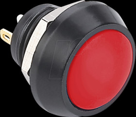 GQ12B-10JRA Pushbutton,Ø 17,5/12 mm, 2A-36 VDC, red
