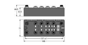Stacja fieldbus Turck BLCDP-8M12LT-4AI-VI-8XSG-PD 6811175 1 szt.