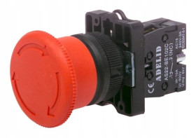 Przycisk sterowniczy bezpieczeństwa grzybek z blokadą ES542